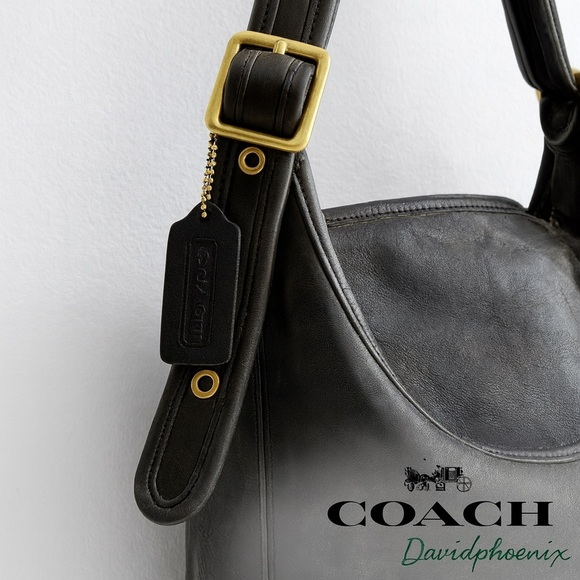 Coach VINTAGE 1990 Black Shoulder Bag - Picture 3 of 6
